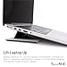 SenseAGE Flat Foldable Laptop Stand, Invisible Lightweight Laptop Stand, Anti-Slide and Portable Notebook Stand, Compatible with MacBook/MacBook Air/MacBook Pro, Tablets and Laptops up to 15.4”, Black