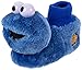 Sesame Street Cookie Monster Socktop Slipper for Toddlers,with Sound Chip (Toddler Dual Size 5/6, Blue)