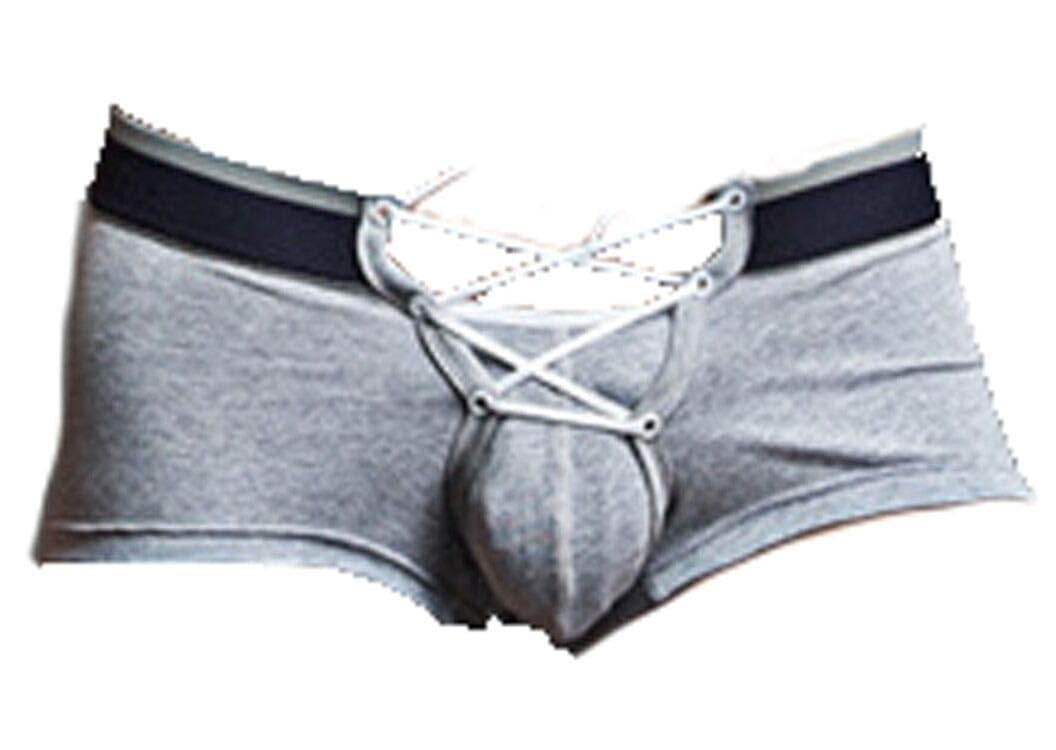 Buy MLDYGYC Men's Sexy Lingerie Cotton Tie Rope Cute Boxer Brief