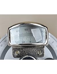 FOWLER lente de 52   440   612 Acero Inoxidable Bisel Transportador con lupa, acabado chapado en cromo satinado, 6" a 12", cuchillas de Dial Lectura 5 minutos