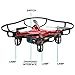 Contixo Mini Pocket Drone 4CH 6 Axis Gyro RC Micro Quadcopter with 3D Flip, Intelligent Fixed Altitude (Hover Mode) (Red)