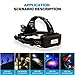 Waterproof 12000 Lumen 5 Led Headlamp XML T6+4Q5 Head Lamp Powerful Led Headlight,18650 Rechargeable Batteries, Car Charger, Wall Charger and USB Cable