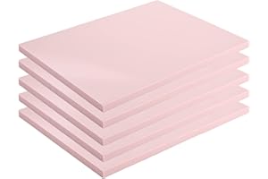 Tosnail 5 Pack 6" x 8" Rubber Stamp Carving Blocks, Soft Rubber for Craft Project - Great for Beginners and Professional