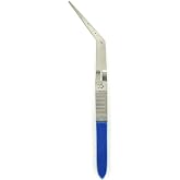 Kingfisher Fly Tying Angled Dubbing Loop Tweezer, (Blue, Small)
