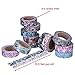Antner 12 Rolls Floral Washi Tape Decorative Masking Tape Japanese Paper Tapes for DIY Projects Arts Crafts Scrapbooks Journaling and Calendar