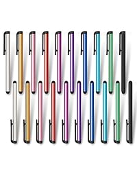 homEdge Slim Stylus Pen Set of 20 Pack, Universal Stylus Compatible with All Device with Capacitive Touch Screen   10 Color