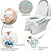 Homgaty 20 Pack Extra Large Size XL Potty Seat Cover Potty Protectors Disposable Toilet Seat Cover for Kids Potty Training or Adults Home Travel Public Toilet Use(With Stick Tape,Individually Wrapped)