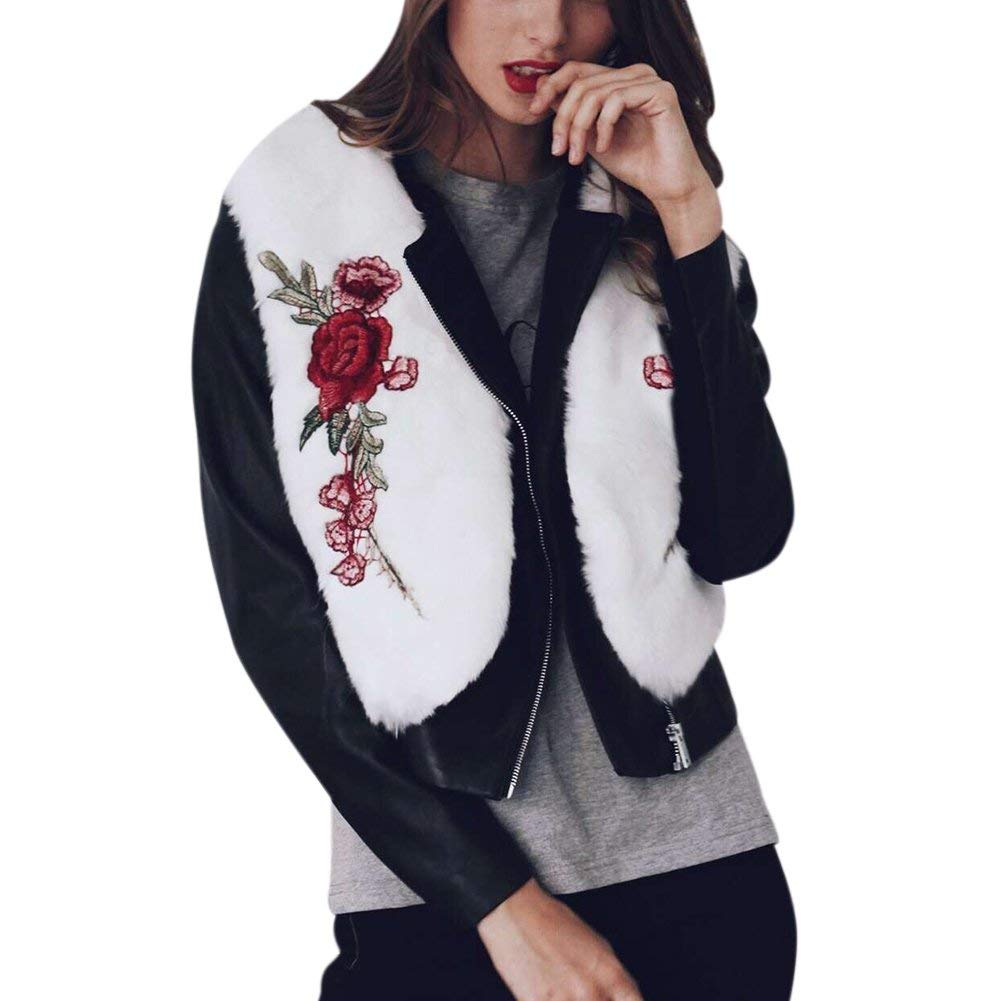 KaloryWee Gilet Corto Da Donna In Finta Pelliccia - Giacca