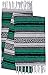 El Paso Designs Mexican Yoga Blanket – Colorful Falsa Serape Throw for Yoga, Beach, Picnic, Saddle, or Home Décor – Soft Woven Boho Blanket (Green)