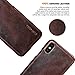 iPhone Xs Leather Case,iPhone X Leather Case,Pierre Cardin Premium Genuine Cowhide with New Slim Design Snap Hard Back Cover for Apple iPhone X/Xs(5.8