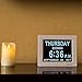SVINZ Dementia Clock for Seniors, Large Number Digital Calendar Clock with Date and Day of Week for Elderly Alzheimer, 20 Custom Alarms and Tags