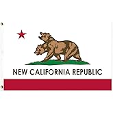 AUKUTOCO NCR Flag New California Republic Banner for Indoor Outdoor Dorms Homes Party Game 3x5 Ft