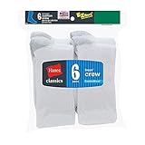 Hanes Classics Boys' Crew EZ Sort Socks 6-Pk