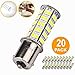 20 Pcs Extremely Super Bright 1156 1141 1003 BA15S 68-SMD LED Replacement Light Bulbs for RV Indoor Lights(20-Pack, Pure White (6000K-6500K Color Temputure))