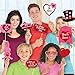 50Ct Valentines Day Photo Booth Props - Heart Love Decorations Wedding Party Decor Favor Supplies (Assembly Needed)
