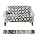 Reversible Love Seat Cover for Living Room. Oversized, Loveseat Furniture Protector with Secure Straps. Furniture Cover for Dogs, Protect from Kids and Pets. (Love Seat, Charcoal)