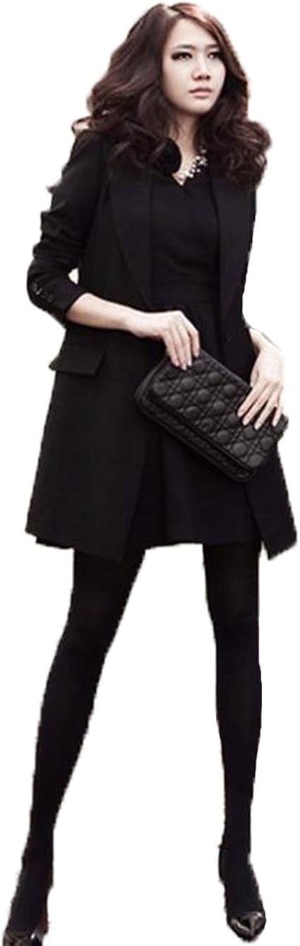 Amazon Gudeke 黒テーラードジャケット レディース 秋冬長袖スーツ テーラード ジャケット フォーマル 結婚式 ダブル ロングアウター 通勤ビジネス オフィス レディースカジュアル コート S コート ジャケット 通販