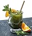 All Natural Bamboo Drinking Straws: 8 Inch Set of 12 Reusable Bamboo Straws - Includes 2 Bonus Nylon Cleaning Brushes - 100% Natural, Sustainable, Non-Toxic & Safe for Home and Work