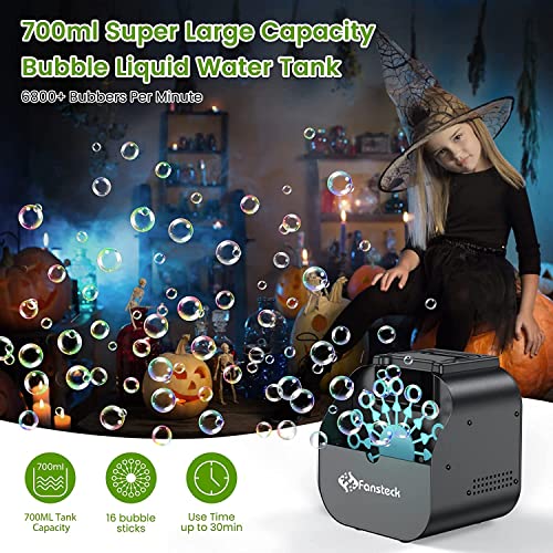 Fansteck Bubble Maker, Professional Wireless Remote Control Bubble