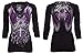 Archaic AFFLICTION Womens LS T-Shirt ROSEMARY Tattoo Biker UFC Sinful