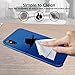 IPhone X Case,Sahiyeah Soft Liquid Silicone Protective Cover Smooth Shockproof Drop Proof Shell for IPhone X /10 5.8in,Blue