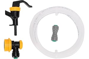 Xiuganpo Ball Lock Beer Line Assembly Kit, 1/4 Inch Liquid Line with Faucet Adapter, Easy Manual Disconnection, Ball Lock Bee
