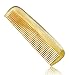 Unique Gift - Olina No Static 100% Handmade Premium Quality Natural Horn Comb Pocket Comb (Narrow-tooth, Sheep-strip, 4.7'')