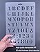 Qibote Plastic Letter Stencils Alphabet Number Drawing Painting Stencils Scale Template for Notebook, Diary, Scrapbook, Journaling, Graffiti, Card and Craft Projects, Set of 6