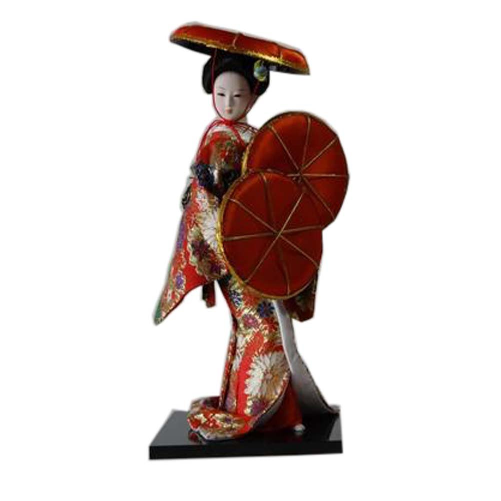 Fancy Pumpkin Japanese Dolls Geisha Girl Geiko Kimono Doll Home Decoration Art Collection, D-22
