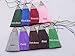 Sansam 10pcs 2.2'' Mixed Craft Tassels with Anitque Silver Cap for Jewelry Making, Crafting, Keychains etc.
