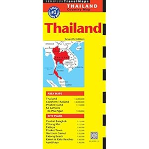 Periplus Travel Maps Thailand Landkaart – Gevouwen Kaart, 3 oktober 2014