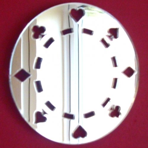 Super Cool Creations Poker Chip Mirrors - 40cm Diameter