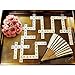 500 Wood Scrabble Tiles - New Scrabble Letters - Wood Pieces - 5 Complete Sets - Great for Crafts, Pendants, Spelling