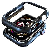 pzoz Compatible Apple Watch Series 4 Case 44mm Accessories Slim Guard Protector Thin Bumper Full Coverage Matte Hard Cover Defense Edge for Women Men Compatible New Gen GPS iWatch - Black