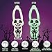 Stretchy Toy Skeleton Slingshots for Kids (12-Pack) Sticky Glow-in-The-Dark | Rubber Finger Fling Launchers | Halloween and Birthday Party Favors | Safe for Ages 3 and Up