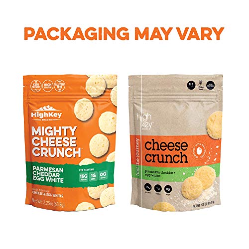 HighKey Snacks Parmesan Cheddar & Egg White Cheese Crisps - Savory, Keto & Diet Friendly Cheese Crunch with Natural Ingredients - Thumbnail 3
