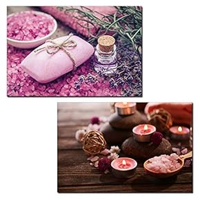 2 Panel Spa Still Life with Bath Salts...