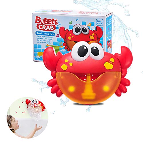 Jujuism Crab Bubble Maker Bath Toy with Music Sound Shower Bubble Making Machine Battery Operated for Baby Child - Thumbnail 5