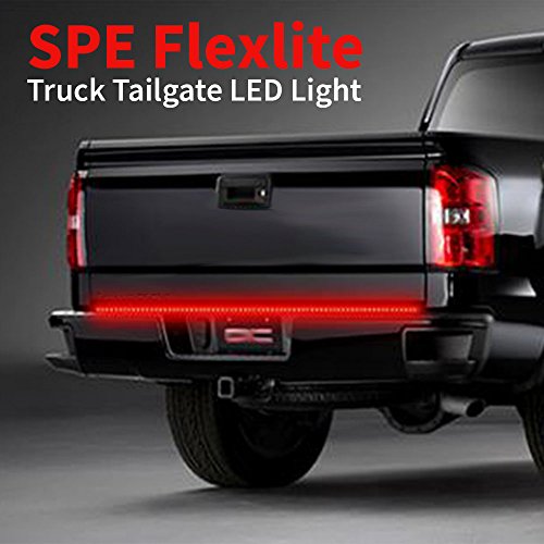 60″ Truck LED Tailgate Light Bar Strip – [Brake, Turn Signal, Reverse Backup] – Weatherproof Dura-Flexible No-Drill Install – Full Featured Reverse Running Brake Turn Signal – 1yr Warranty [60-Inch]