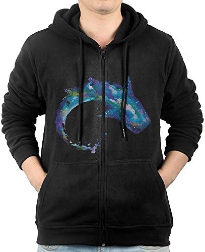 TTlmgBGa Pretty Whale Shark Hooded Sweatshirt Full Zip Hoodie With Pocket For Men
