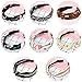 Jovitec 8 Pieces Women's Headbands Twist Knot Turban Floral Print Headband Yoga Headband for Women and Girl, Multiple Styles