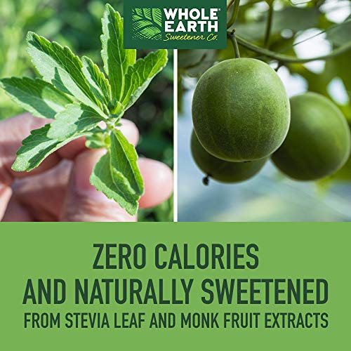 Whole Earth Stevia & Monk Fruit Liquid Sweetener, Original, No
