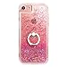iPhone 7 8 Liquid Case with Stand - iPhone 6 6s 7 8Clear Case Ultra Thin Luxury Bling Glitter Sparkle Quicksand Cases Cover with Ring Stand Holder for iPhone 6/6s/7/8 (4.7 inch)
