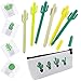 Cactus Ballpoint Pen 11PCS Cute Cool Pens Stationery Set Black Ink Writing Pens with Cactus Canvas Pen Case Pencil Bag Notes Sticker for School Office Home Supply Gift