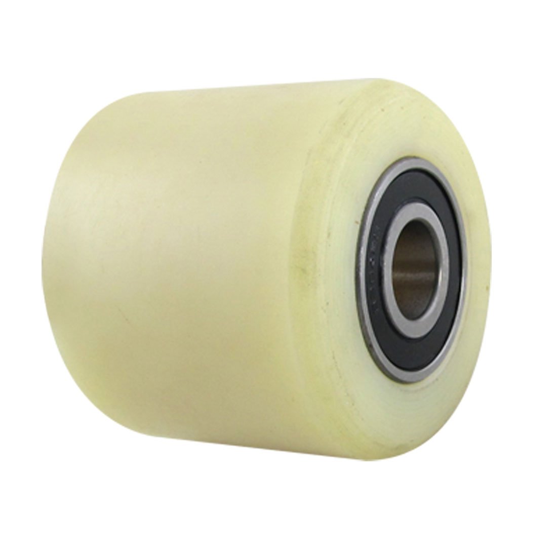 Sourcingmap a11102700ux0052 Pallet Truck Wheel 80Mm Diameter 70Mm Length Nylon Wheel Beige for Pallet Truck