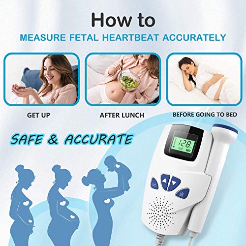 Fetal Heartbeat Monitor Doppler Fetal Monitor Baby Heartbeat Monitor
