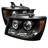 Spyder Auto Chevy Suburban 1500/2500/Chevy Tahoe/Avalanche Black Halogen Projector Headlight
