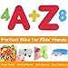Magnetic Letters and Numbers for Toddlers with Double-Side Magnet Board - ABC Uppercase Lowercase EVA Alphabet Letters for Kids - Classroom Home Education Spelling Learning Set including Storage Bag