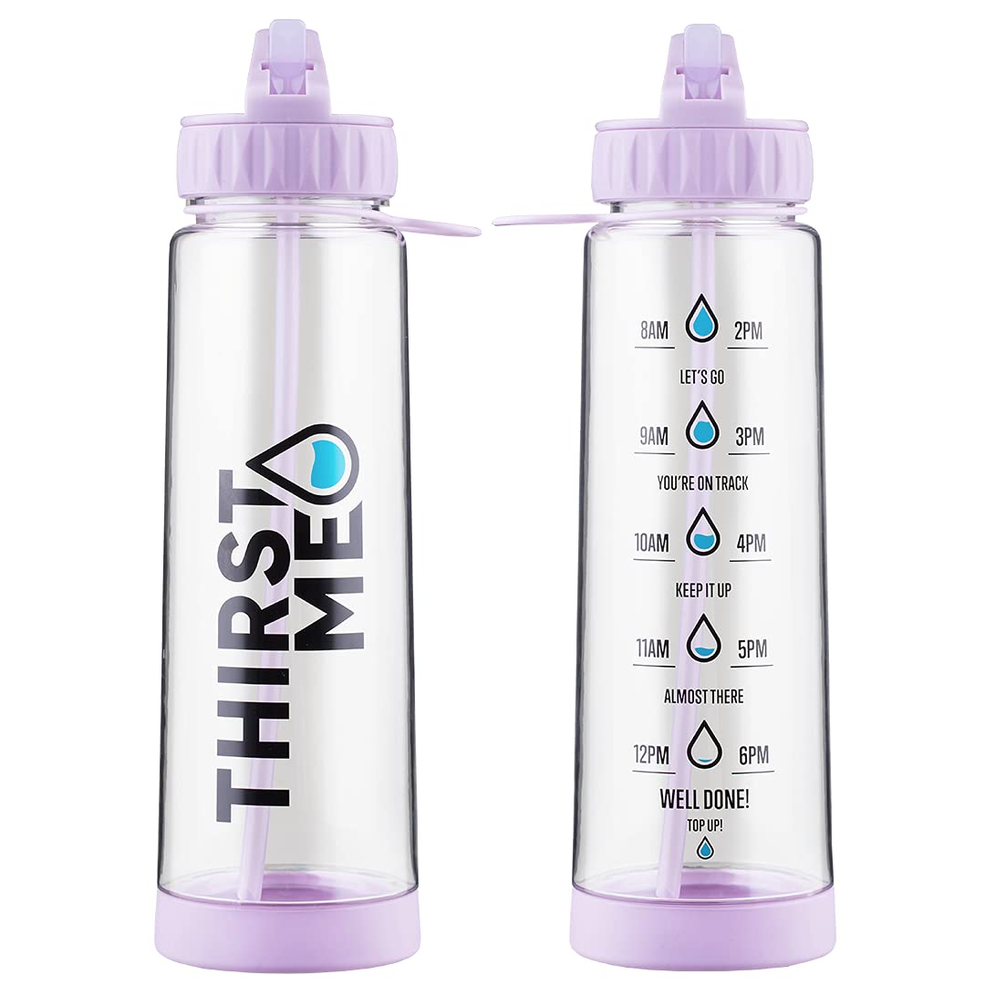 Thirstme Lilac 900ml Hydration Tracker water bottle