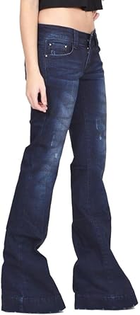flared jeans dark blue